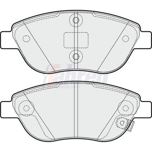 Fahren Front Brake Vented Discs & Pads fits Fiat 500L 2012-2018 0.9 1.3 1.4 1.6