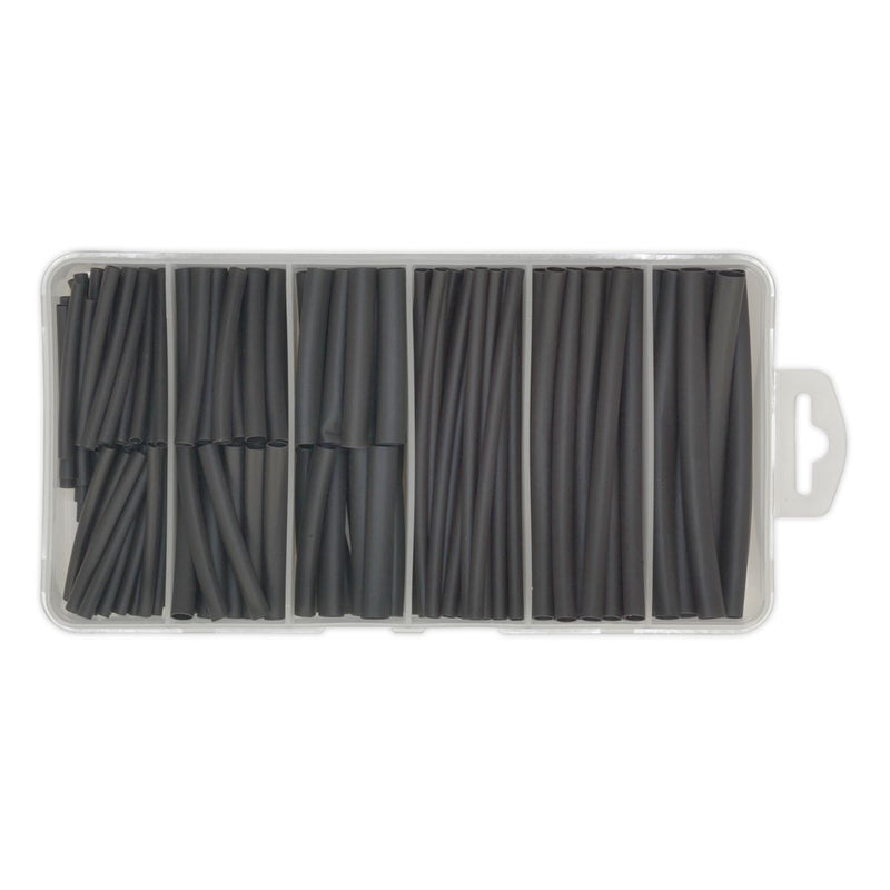 Sealey Heat Shrink Tubing Assortment 180pc 50 & 100mm Black HST501B Sealey - Dynamic Drive