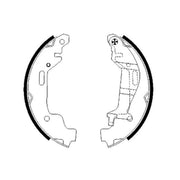 Mintex Brake Shoe Set Axle Kit fits Opel Agila A 2000-2007 1.0 1.2 1.3