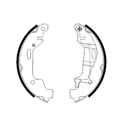 Mintex Brake Shoe Set Axle Kit fits Opel Agila A 2000-2007 1.0 1.2 1.3
