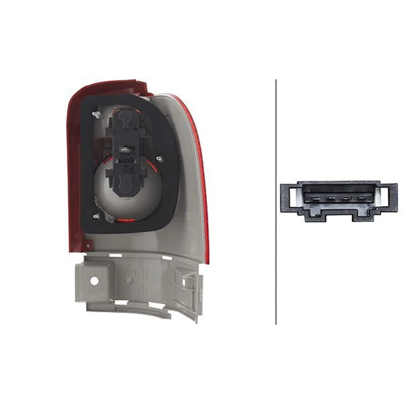 Hella Tail Light / Lamp P21W Left fits VW Sharan 1995-2010 1.8 1.9 2.0 2.8
