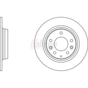 Fahren Rear Brake Solid Discs & Pads fits Mazda MX-5 2005-2016 1.8 2.0