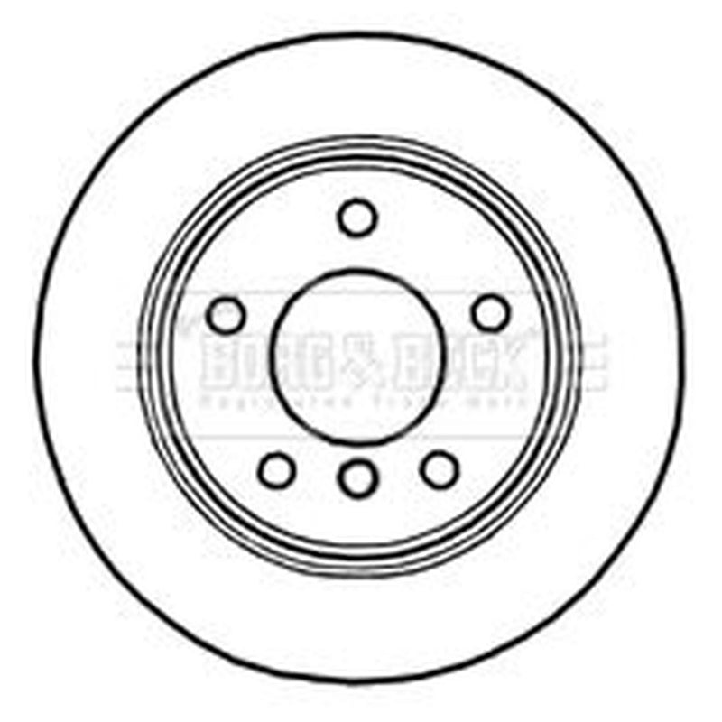 Borg & Beck Rear Brake Discs & Pads fits BMW Z4 Roadster 2002-2009 2.0 2.2 2.5