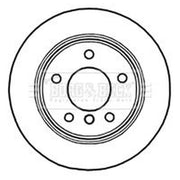 Borg & Beck Front & Rear Brake Discs & Pads fits BMW Z4 Roadster 2002-2009