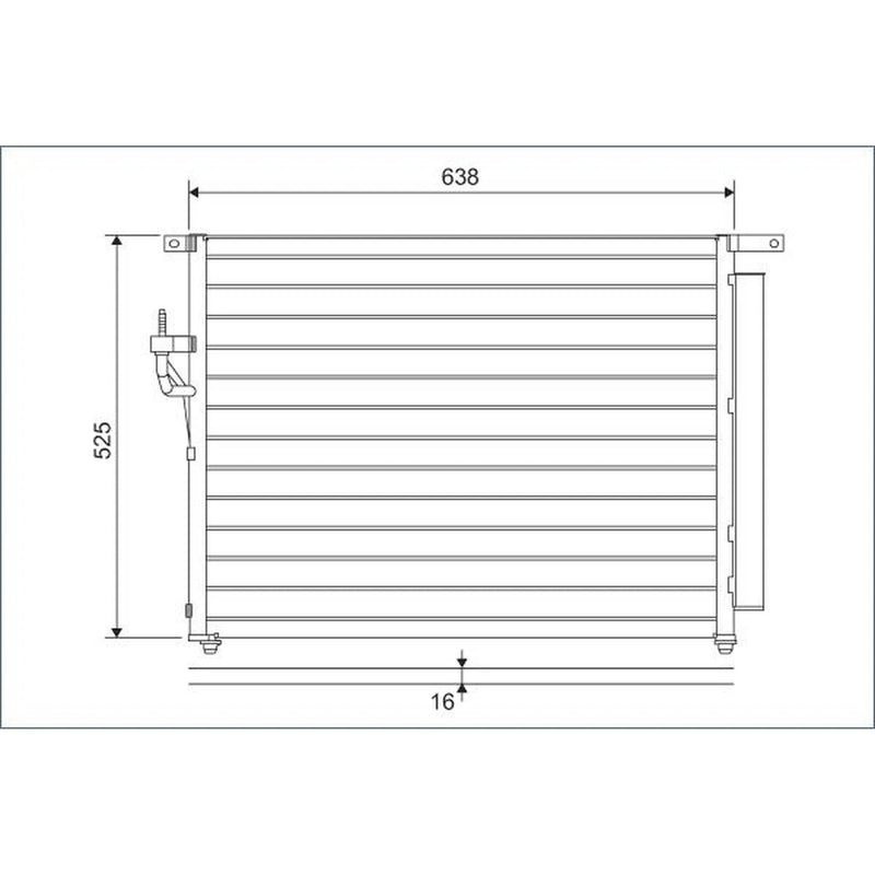 Valeo Air Conditioning Condenser 822603