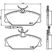 DON Front Brake Pad Set fits Renault 25 1984-1992 2.2 2.4 2.5 2.7 2.8