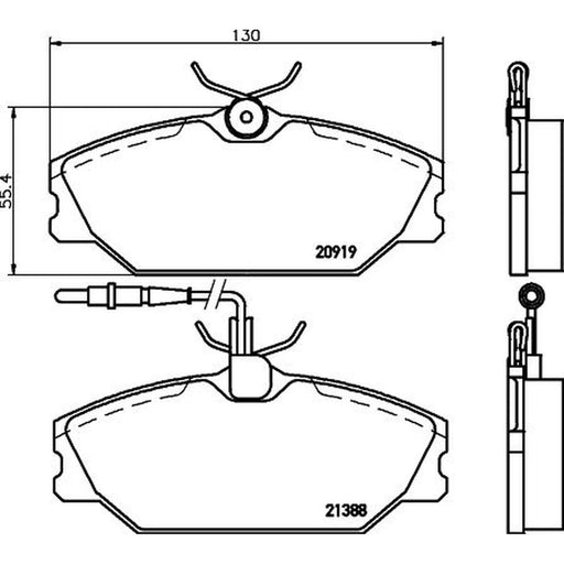 Mintex Front Brake Internally Vented Discs & Pads fits Renault 25 1984-1992 2.2