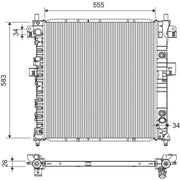 Valeo Engine Radiator 701425