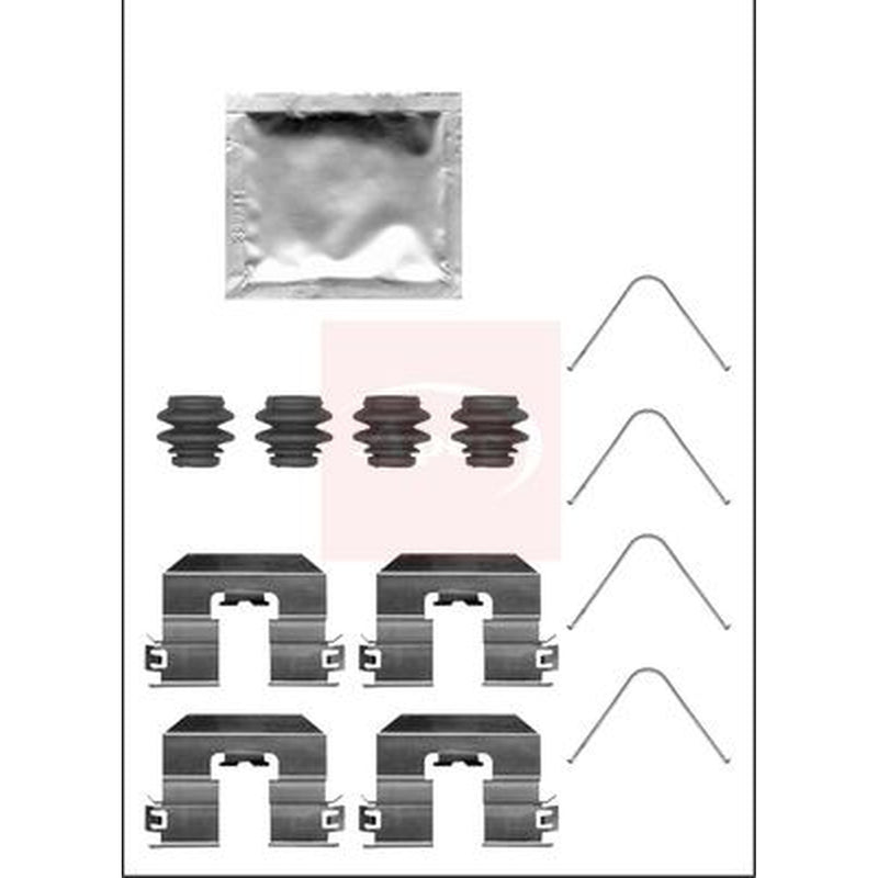 Apec Brake Pad Accessory Fitting Kit Rear fits Hyundai Ioniq 2016-2022 1.6