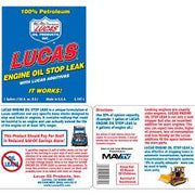 2 x LUCAS ENGINE OIL STOP LEAK 946ml Stops Leaks Rejuvenates Seals & Gaskets Lucas Oil - Dynamic Drive