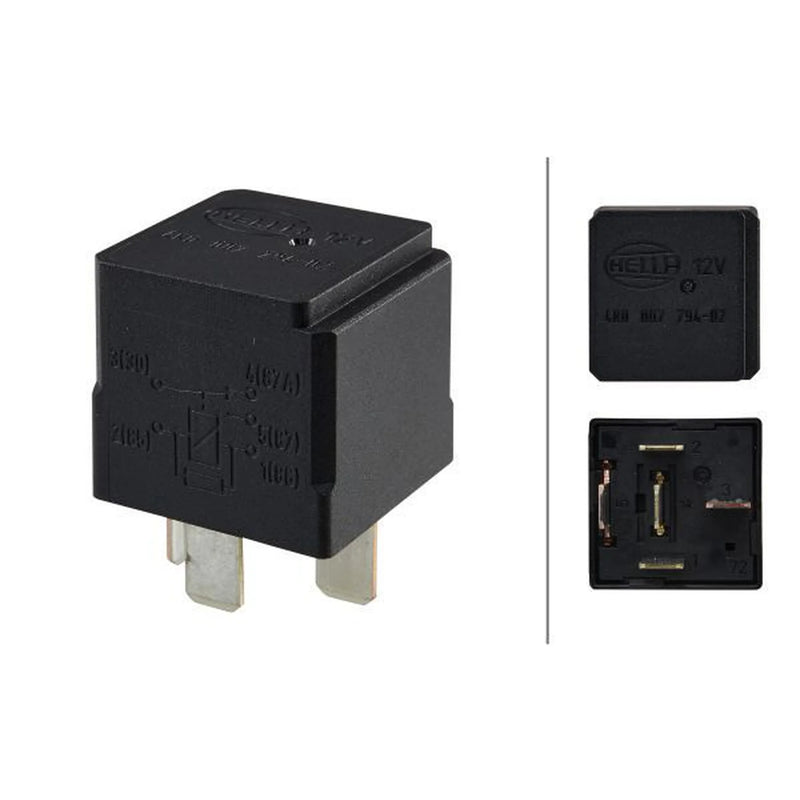 Hella Cold Start Control Relay fits Opel Astra F 1994-2001 1.4 1.6 1.8 2.0