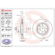 Brembo Front & Rear Brake Discs & Pads fits Citroën C3 IV 2024 on 1.2