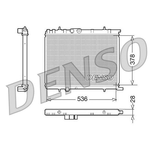 Denso Engine Radiator fits Citroën Berlingo 1996-2011 1.1 1.4 1.6 1.8 1.9 2.0