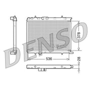 Denso Engine Radiator DRM07021