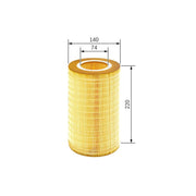 Bosch Engine Air Filter fits Saab 9-5 2001-2009 1.9 3.0