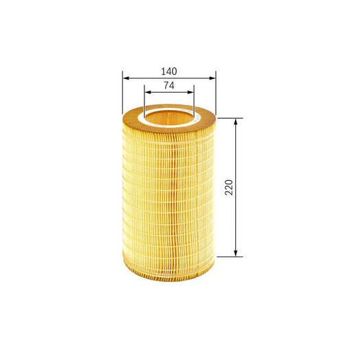Bosch Engine Air Filter fits Saab 9-5 2001-2009 1.9 3.0