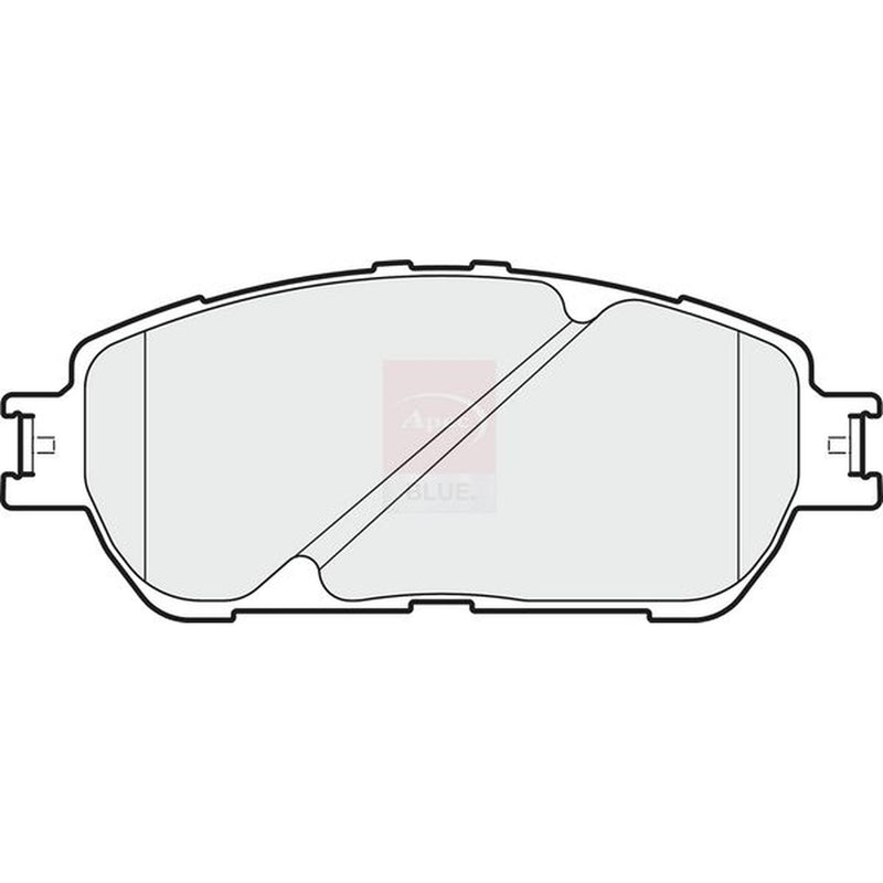 Apec Front Brake Pad Set fits Toyota Alphard I 2003-2008 2.4 3.0