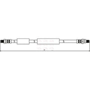Apec Brake Hydraulic Hose Line Rear fits Ford Ka 1996-2008 1.3