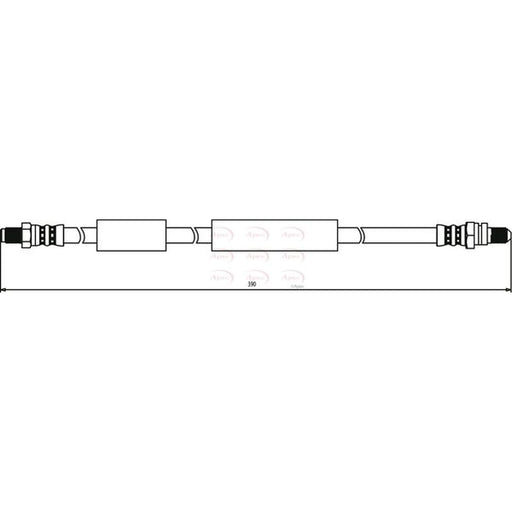 Apec Brake Hydraulic Hose Line Rear HOS3193