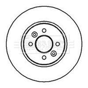 Borg & Beck Front & Rear Brake Discs & Pads fits Renault Laguna I 1995-2001