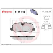 Brembo Front & Rear Pads fits Land Rover Range Rover 2002-2012
