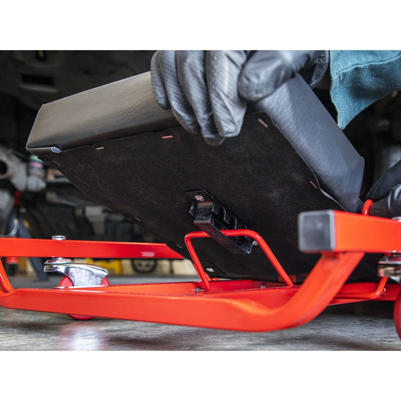 Sealey Creeper 40" with Steel Frame 6 Wheels & Adjustable Headrest Deluxe Americ Sealey - Dynamic Drive