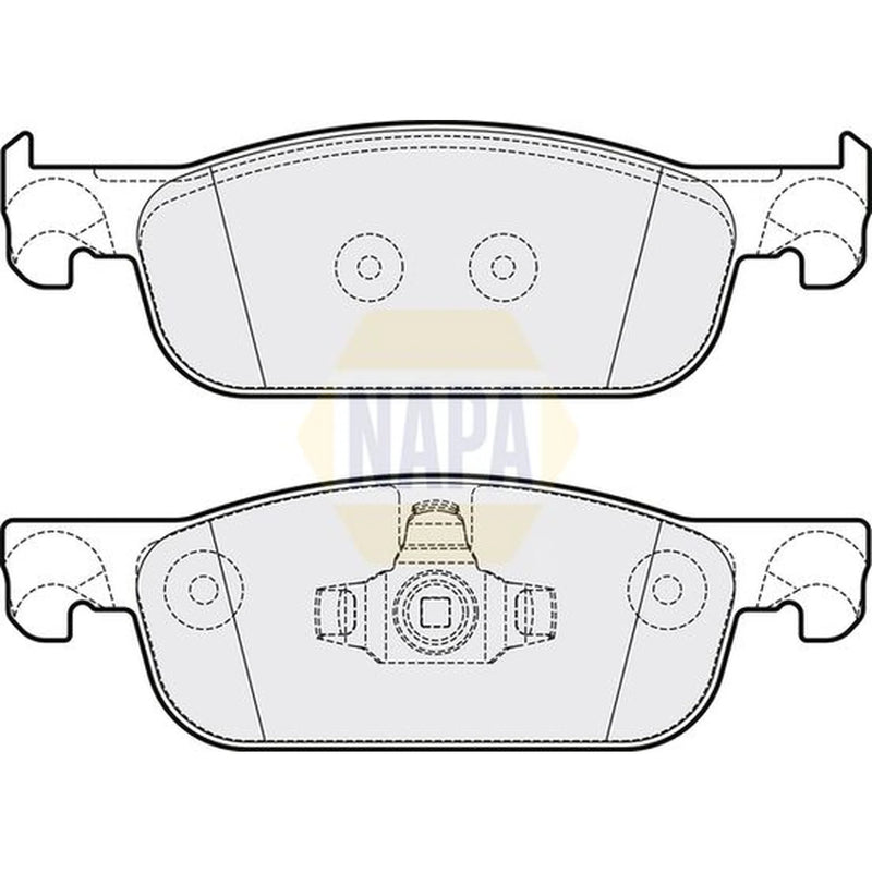 NAPA Front Brake Pad Set fits Dacia Logan II 2012 on 1.2 1.5
