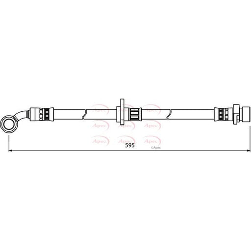 Apec Brake Hydraulic Hose Line Front Left fits Honda Cr-V 2001-2007 2.0 2.2