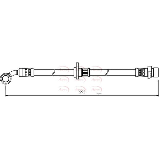 Apec Brake Hydraulic Hose Line Front Left HOS3996