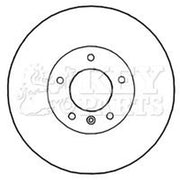 Key Parts Front Brake Vented Discs & Pads fits BMW 3 2004-2013