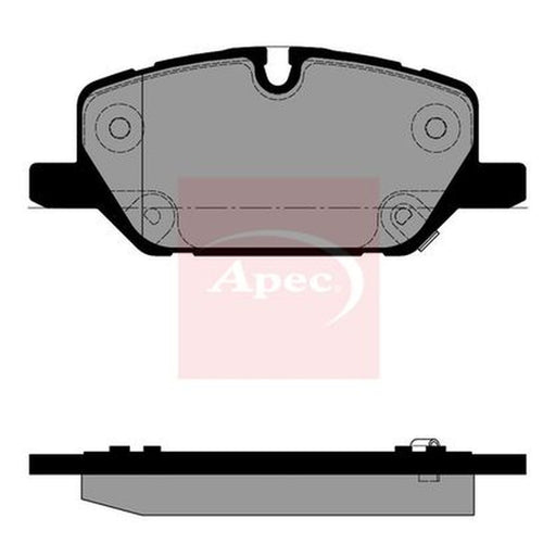Apec Front Brake Pad Set fits Opel Insignia B Grand Sport 2017-2018 1.6 2.0