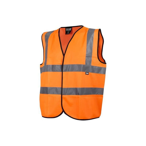 Scan Hi-Vis Waistcoat Orange - XL (48in) Scan - Dynamic Drive