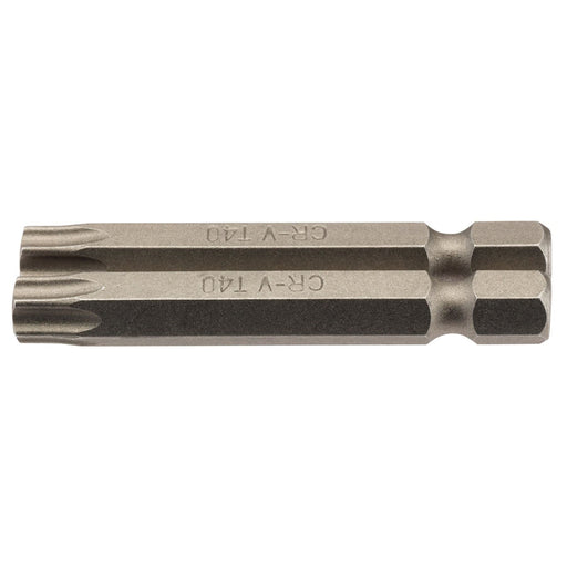 Draper TX-STAR Insert Bit, 1/4" Hex, 50mm Long, T40 (Pack of 2) Draper - Dynamic Drive