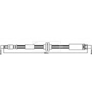 Borg & Beck Brake Hydraulic Hose Line Rear Right BBH8054