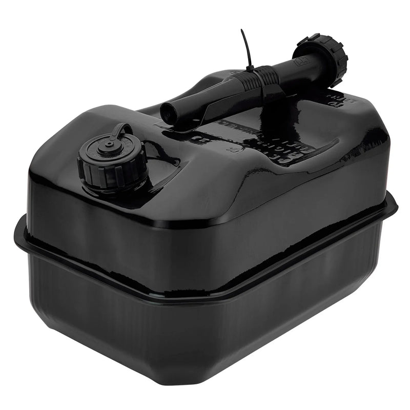 Draper Flat Steel Fuel Can 10L Black