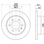 Mintex Lcv Van Kits solid 298mm MVK0084