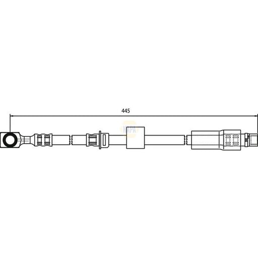 NAPA Brake Hydraulic Hose Line Front NBH1053