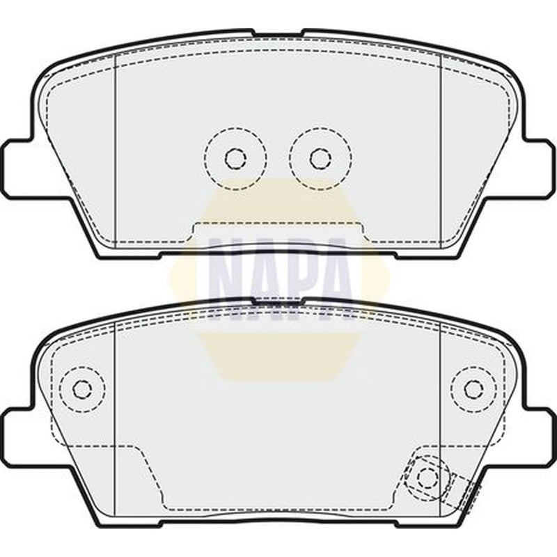 NAPA Rear Brake Pad Set fits Genesis G70 2021 on 2.0 2.2