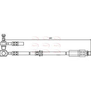 Apec Brake Hydraulic Hose Line Front fits Opel Astra H 2005-2010 2.0