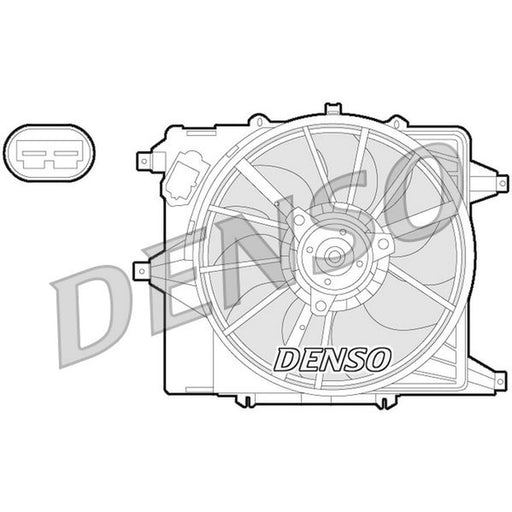 Denso Engine Cooling Fan fits Renault Clio 1998-2016 1.2 1.4 1.5 1.6 1.9 2.0