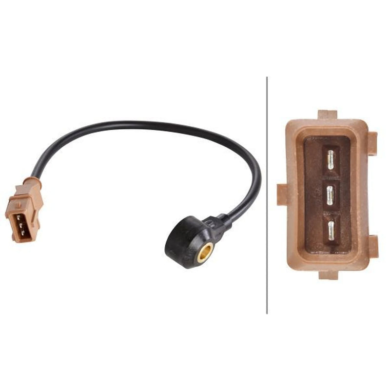 Hella Engine Knock Sensor fits VW Caddy II Box Body/Mpv 1995-2004 1.4 1.6