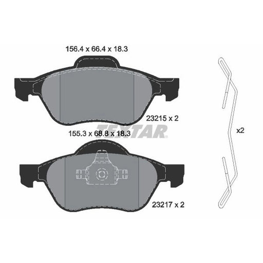 Textar Front Brake Pad Set 2321502