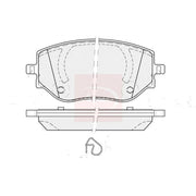 Apec Front Brake Pad Set PAD2487
