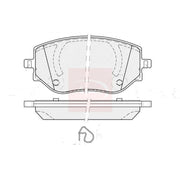 Apec Front Brake Pad Set fits Dacia Jogger 2021 on 1.0