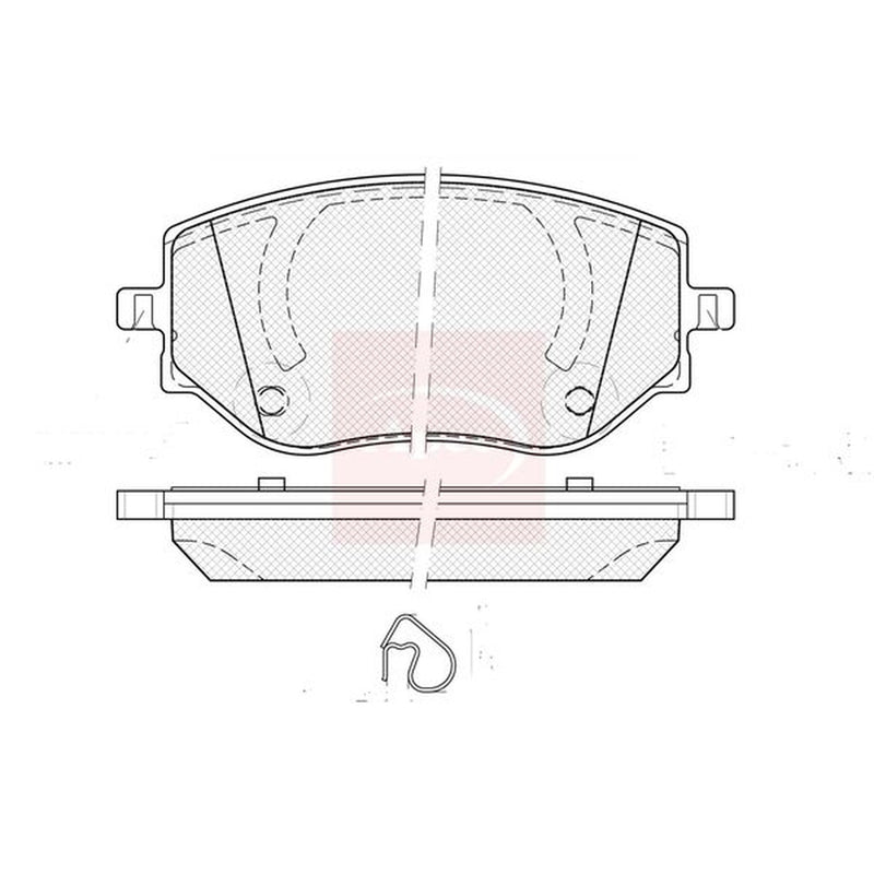 Apec Front Brake Pad Set fits Dacia Jogger 2021 on 1.0
