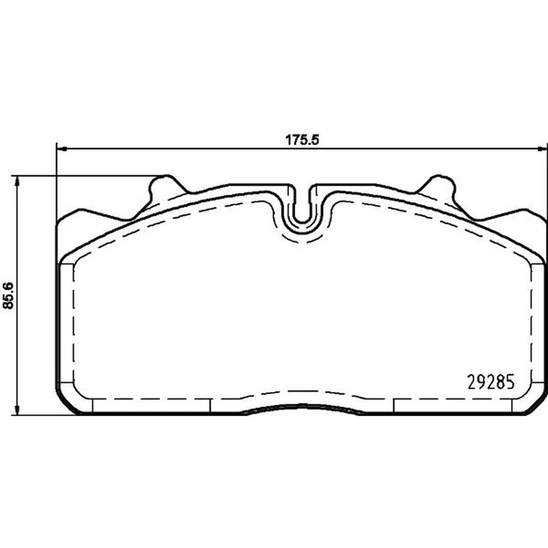 DON Rear Brake Pad Set fits Alexander Dennis Enviro100 2023 on