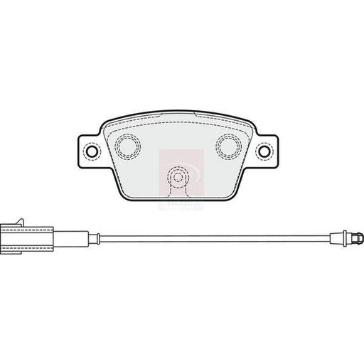 Apec Rear Brake Pad Set fits Alfa Romeo Mito 2008-2015 1.3