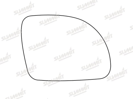 Summit Stick-On Standard Mirror Glass fits VW Beetle 99 on RHS Summit - Bars 4 Cars