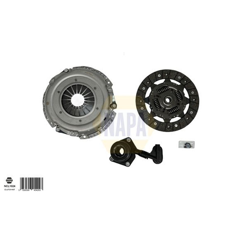 NAPA Clutch Kit Set 3pc fits Ford C-Max 2007-2010 1.6 1.8