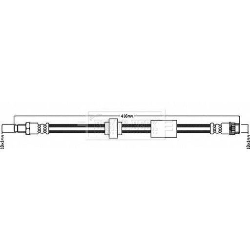 Borg & Beck Brake Hydraulic Hose Line Front Right BBH8116